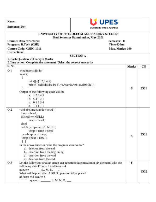 Tutorial Sheet 1