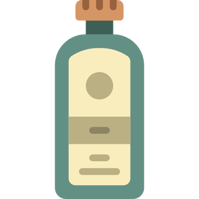 Gin. Glass bottle, 70 cl.