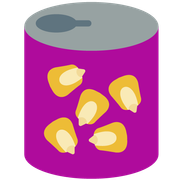 Canned sweetcorn kernels