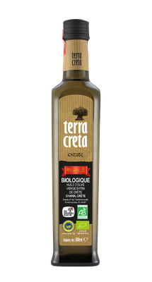 Terra Creta Organic PGI 500ml · 2.4 kg CO₂e/kg