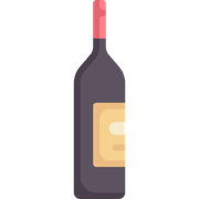 Red wine, 0.75L glass bottle