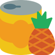 Canned pineapple w. juice