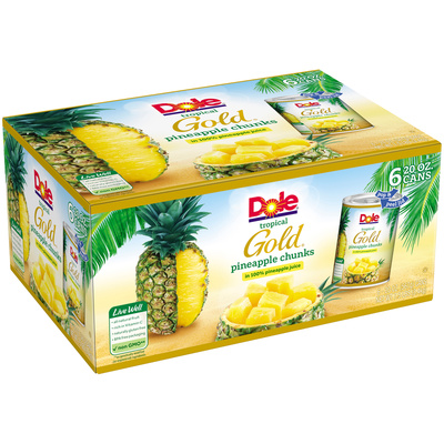 pineapple chunks  in juice, 20 oz. tin can