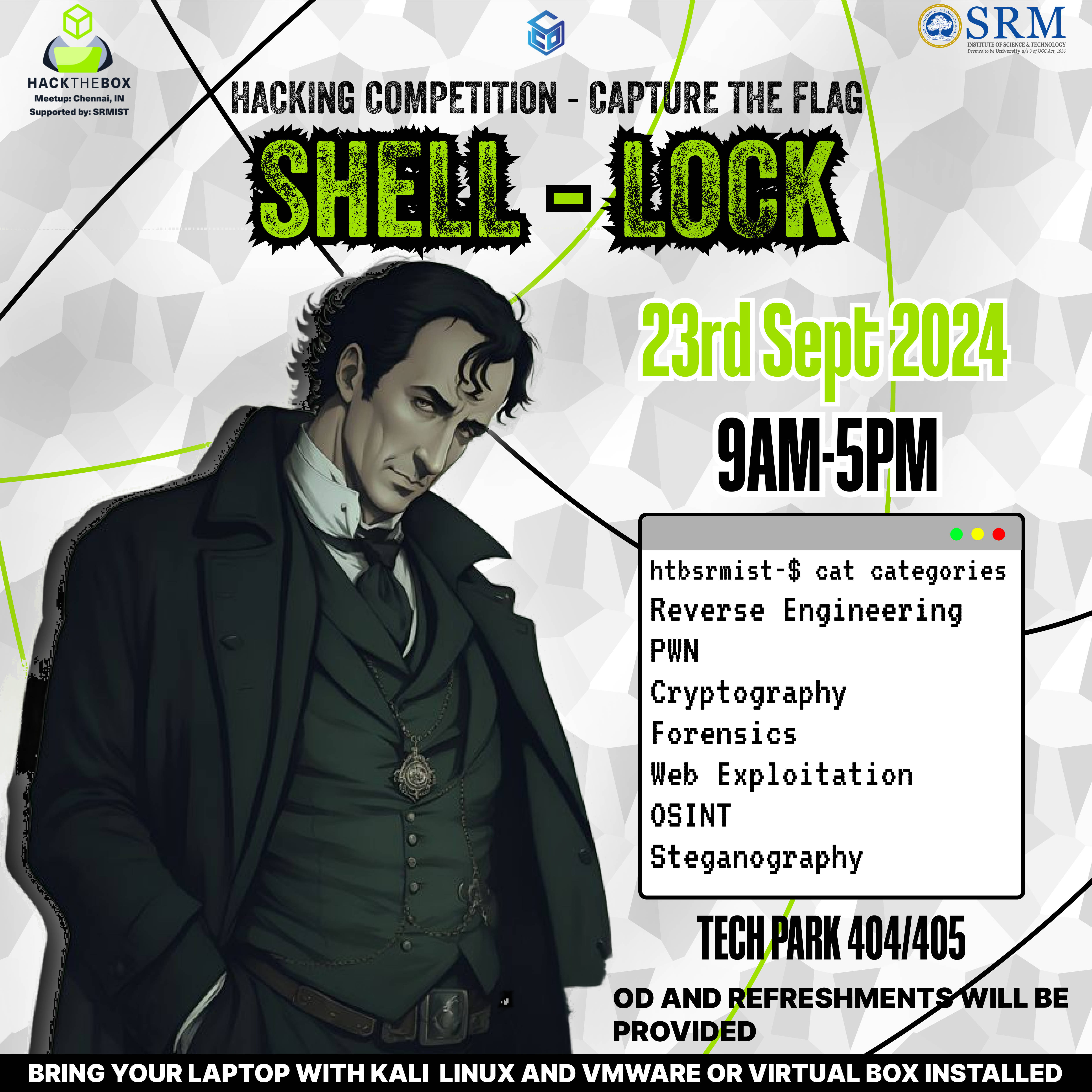 HackTheBox SRMIST - Shell-Lock