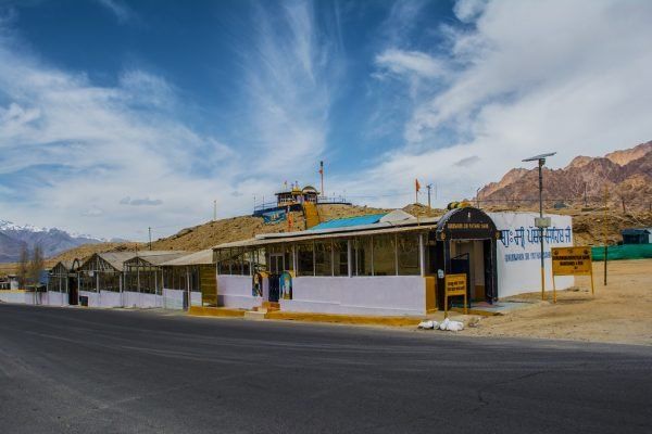 A picture of a gurudwara near Leh