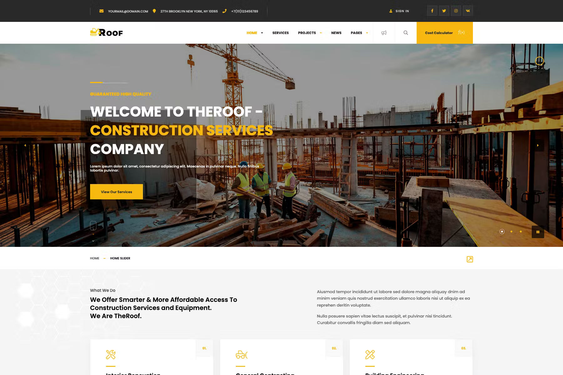 TheRoof  - Desain Web Konstruksi & Renovasi