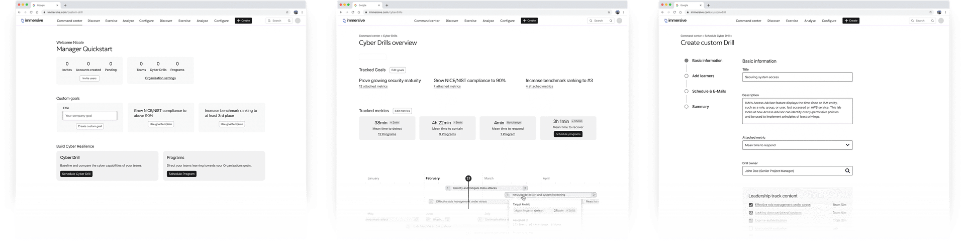 Design evolution: Rough wireframes to figure out the signposting and IA logic