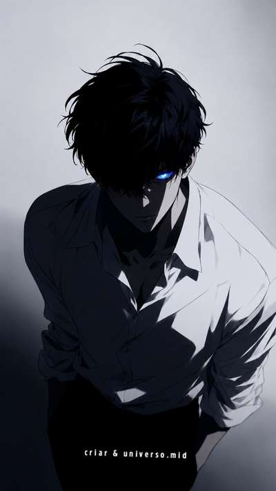 Blue Eyes Glowing
