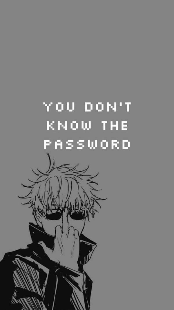 Gojou Satoru Greyscale