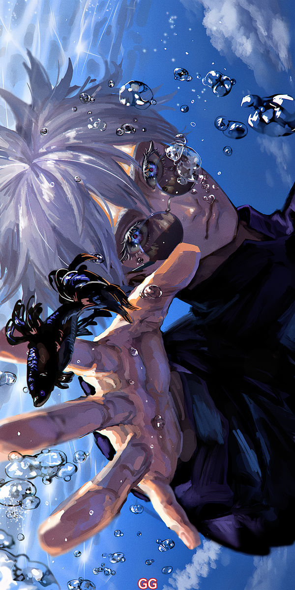 Gojou Satoru Blue Eyes