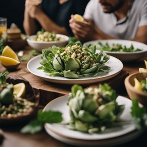 Aginares salata - Greek cuisine
