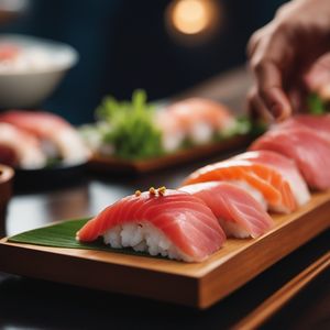 Akami nigiri sushi