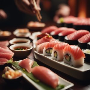 Akami nigiri sushi
