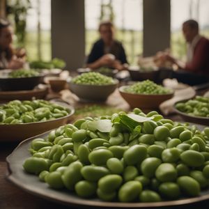 Baccelli e pecorino - Italian cuisine