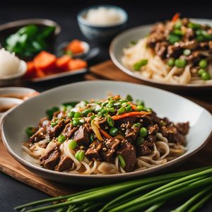 Beef chow fun