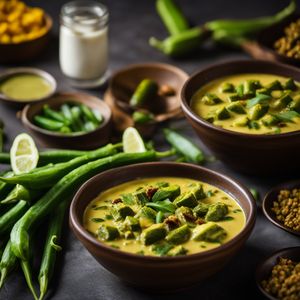 Bhindi kadhi - Indian cuisine