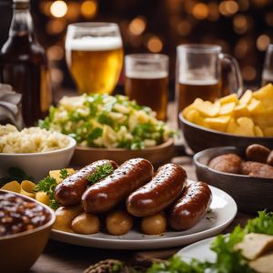 Bratwurst in Biersoße