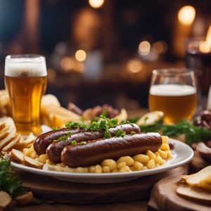 Bratwurst in Biersoße - German cuisine