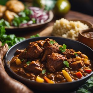 Brown Stew Chicken - Jamaican cuisine