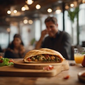 Calzone di verdura - Italian cuisine