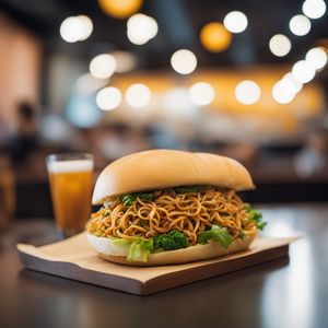 Chow Mein Sandwich - American Chinese cuisine