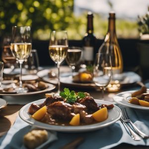 Coq au Riesling - French cuisine