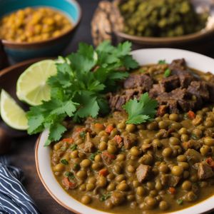 Curried Goat and Pigeon Peas - Caribbean cuisine