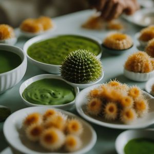 Erizos con salsa verde - Spanish cuisine
