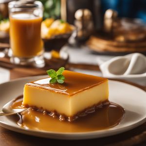 Flan mixto - Mexican cuisine