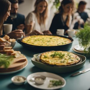 Frittata di finocchi - Italian cuisine