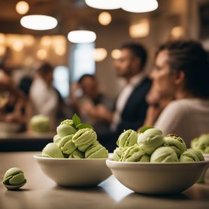Gelato al pistacchio - Italian cuisine
