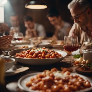 Gnocchi al sugo di coniglio - Italian cuisine