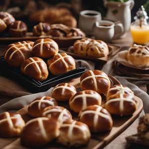 Hot Cross Buns - English cuisine