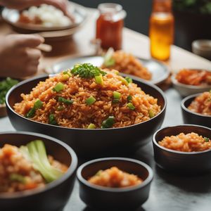 Kimchi bokkeumbap - Korean cuisine
