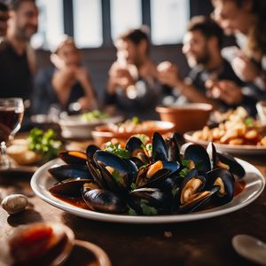 Moules à la marinière - French cuisine
