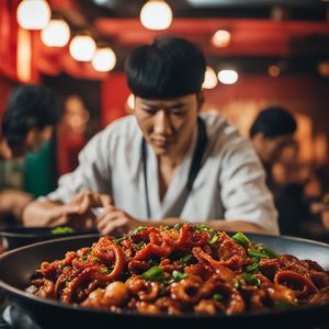 Nakji bokkeum - Korean cuisine