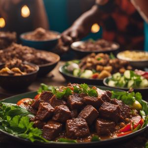 Ndizi na nyama - Tanzanian cuisine