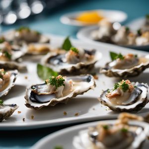 Oyster canapés