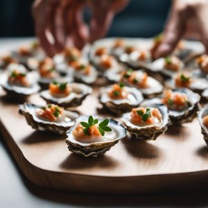 Oyster canapés