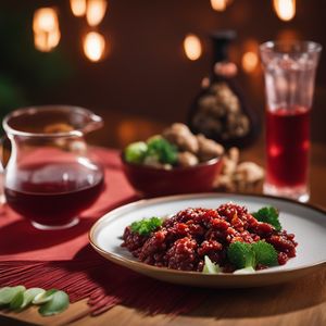 Red Glutinous Rice Wine Chicken - Chinese cuisine