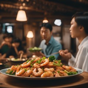 Saewoo bokum - Korean cuisine