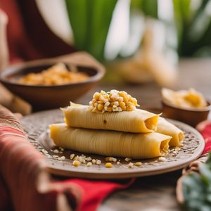 Tamales de elote - Mexican cuisine