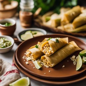 Tamales de elote - Mexican cuisine