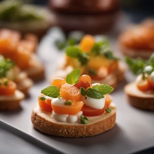 Filled canapé