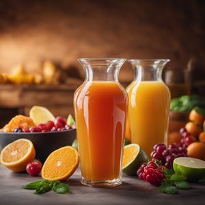 Mixed juices with added ingredients