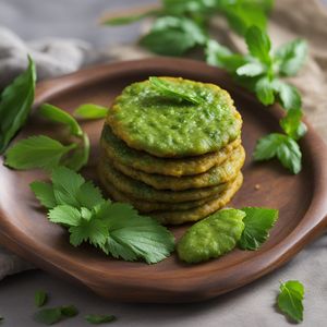 Aloo Tikki with Spicy Mint Chutney