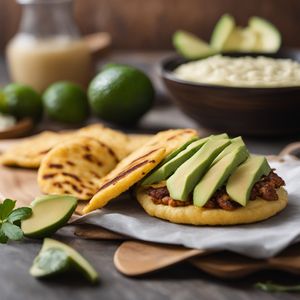 Arepas Andinas with Cheese and Avocado