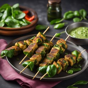 Awadhi-style Spinach and Cheese Kebabs