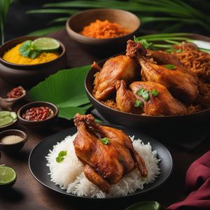 Ayam Pop with Fragrant Rice