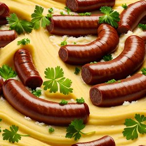 Italian Sausages with Creamy Polenta